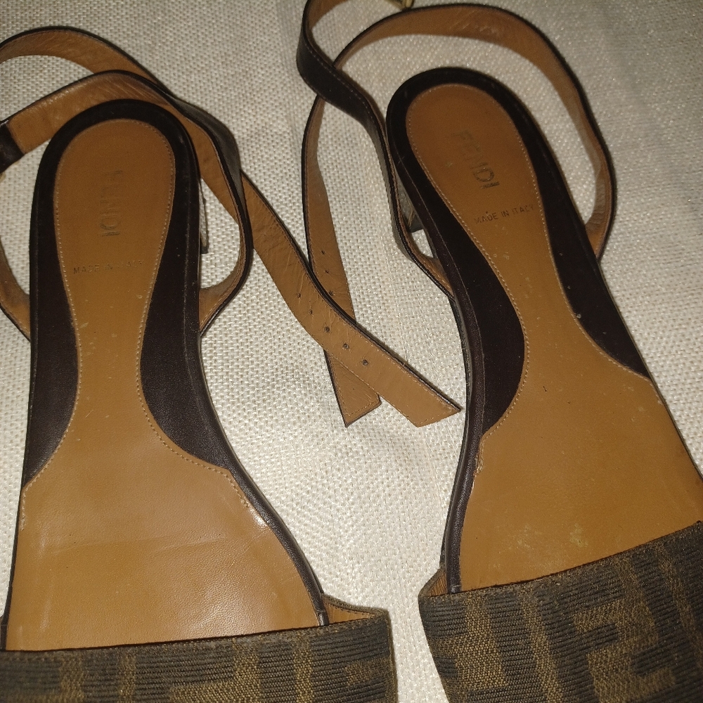 Fendi Women's Brown Sandals - Picture 2 of 7